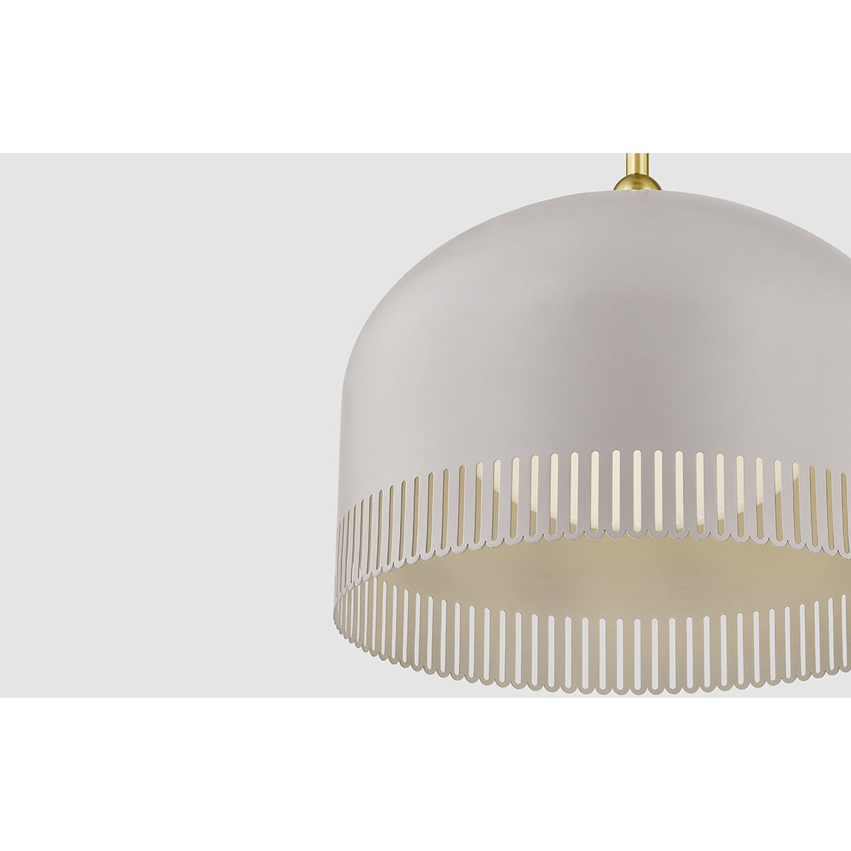 Liba 1 Light 15 inch Aged Brass/Soft Peignoir Pendant Ceiling Light